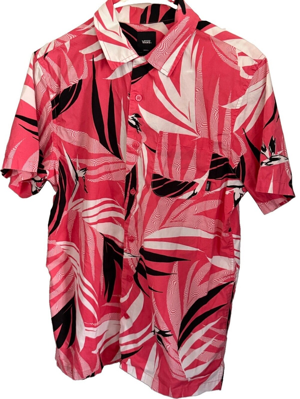 VANS Men’s S Classic Fit Tropical Floral Short Sleeve Button-Up